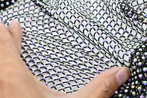 Bán Buôn Sang Trọng Pha Lê Rhinestone Đính Cườm <span class=keywords><strong>Strech</strong></span> Cá Net Ren Vải Telas Con Pedreria - Product Image 4