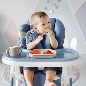 Plato <span class=keywords><strong>de</strong></span> succión <span class=keywords><strong>de</strong></span> alimentación independiente para niños pequeños irrompibles, juego <span class=keywords><strong>de</strong></span> platos <span class=keywords><strong>de</strong></span> agarre para bebé, plato <span class=keywords><strong>de</strong></span> silicona dividido sin BPA para bebé - Product Image 5