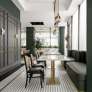 Muebles de Metal Modernos para Restaurante, Juego de Sillas y Mesa para Hotel, Cafetería, Apartamento - Product Image 3