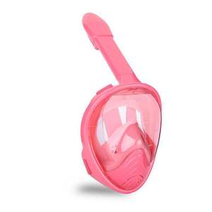 Máscara facial completa para niños, color rosa, talla XS, equipo de snorkel con diseño antivaho, equipo para deportes acuáticos - Product Image 2