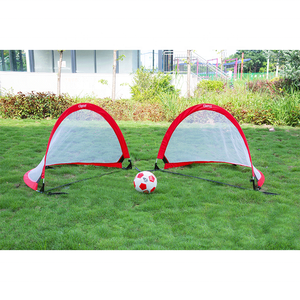 RIS Easy-Up Filet de Football Portable pour Entraînement de Futsal de 4 Pieds <span class=keywords><strong>But</strong></span> de Football Pop-up Pliable avec Étui de Transport Acier Rouge - Product Image 2
