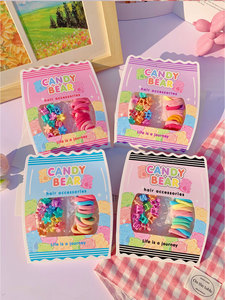 Ensemble d'<span class=keywords><strong>accessoires</strong></span> pour cheveux en forme d'ours en bonbons colorés, doux pour les sorties quotidiennes, ensemble <span class=keywords><strong>de</strong></span> cheveux pour enfants pour les tout-petits, ensemble <span class=keywords><strong>de</strong></span> cheveux pour enfants pour les fêtes, décoration adorable pour enfants - Product Image 5
