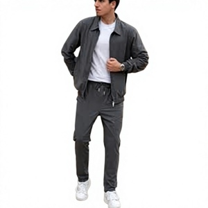Ensemble de survêtement zippé personnalisé pour homme – Vêtements de sport décontractés pour l'entraînement – Vente en gros – Fabricant OEM - Product Image 3