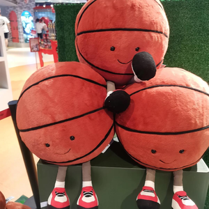 Peluche de <span class=keywords><strong>basket</strong></span>-ball personnalisée, cadeau amusant de <span class=keywords><strong>basket</strong></span>-ball, peluche de <span class=keywords><strong>basket</strong></span>-ball douce avec des jambes, adorable coussin de sport pour garçons - Product Image 2