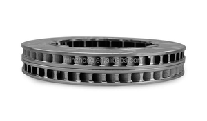 Fabrieksgemaakte OEM hoge koolstofstaal geperforeerde en gefreesde remschijven 380mm 390mm 405mm race remschijf voor Audi Mercedes Benz BMW - Product Image 3