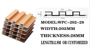 Panneau mural en composite bois-plastique moderne de l'usine <span class=keywords><strong>WYC</strong></span> Revêtement mural ignifuge insonorisé imperméable pour application en salle de sport - Product Image 4