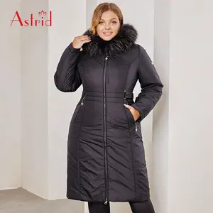 Hot Sale Wholesale Custom Ladies Parka Jackets Chaquetas Mujer Plus Size Puffer Coat With Real Fur Hood Winter Plus Size Coat