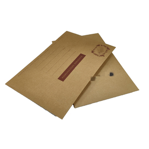 Customized Size Recycled Cardboard <strong>Envelope</strong> with <strong>Button</strong> <strong>String</strong>, Printed Craft <strong>Envelope</strong> - Product Image 4