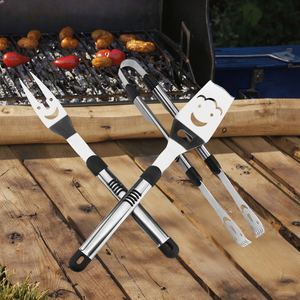 <span class=keywords><strong>Kit</strong></span> de Parrilla de Acero Inoxidable Color Carbón BS-3137, 3 Piezas, Herramientas de <span class=keywords><strong>Barbacoa</strong></span> Premium de Alta Calidad para Asados al Aire Libre - Product Image 1