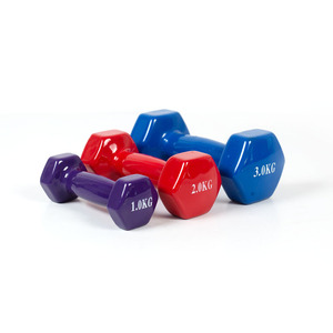 Set di <span class=keywords><strong>Manubri</strong></span> con <span class=keywords><strong>Pesi</strong></span> Liberi da 0,5kg a 10kg, Rivestiti <span class=keywords><strong>in</strong></span> <span class=keywords><strong>Vinile</strong></span>, per Allenamento a Casa e Potenziamento Muscolare Femminile - Product Image 2
