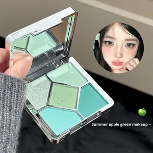 Bán buôn 5 màu Sweatproof <span class=keywords><strong>Eyeshadow</strong></span> Palette ánh sáng lung linh tự nhiên bóng mắt <span class=keywords><strong>Pallet</strong></span> cho xây dựng thương hiệu nhỏ <span class=keywords><strong>Eyeshadow</strong></span> Palette - Product Image 3