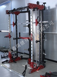 Xinrui phòng tập thể dục thiết bị tập thể dục đa chức năng huấn luyện viên tất cả trong một huấn luyện viên Smith máy với trọng lượng Stack - Product Image 2