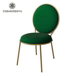 Chaise <span class=keywords><strong>de</strong></span> banquet empilable <span class=keywords><strong>de</strong></span> luxe moderne en acier inoxydable doré avec dossier en velours, imperméable, pour hôtel, événements, <span class=keywords><strong>salle</strong></span> à manger et salon - Product Image 4