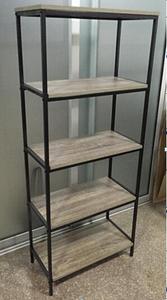 Gỗ Và Kim Loại Kệ Sách 5-Tier Tủ Sách Lưu Trữ Cao Thang Kệ Tổ Chức, Hiển Thị Kệ Với Khung Thép Giá Kệ - Product Image 4