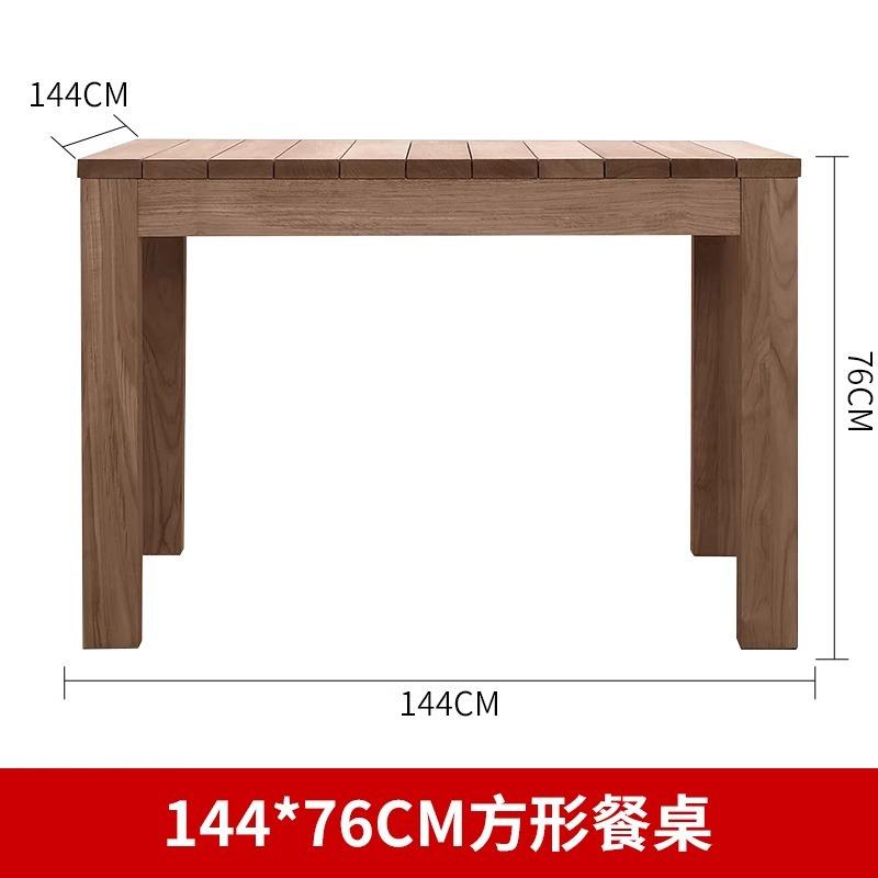 โต๊ะอาหารทรงสี่เหลี่ยมขนาด 114-76 ซม