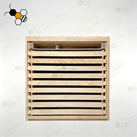 Mangeoire à abeilles à double rainure pour apiculture, 49 cm de long, découpable, mangeoire en plastique à longues oreilles pour cadres d'apiculture, abreuvoir à sirop et eau