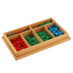 MA062 मोंटेसरी बच्चों लकड़ी के बच्चों खिलौना स्टाम्प खेल गणित सामग्री शैक्षिक लकड़ी के खिलौने बच्चों बच्चे मोंटेसरी