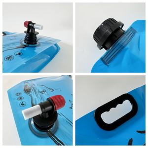 حقيبة ماء قابلة للطي سعة 8 لتر للتخييم في الهواء الطلق، متوفرة في المخزون، مصنوعة من البلاستيك الآمن للطعام لحفظ المشروبات - Product Image 4