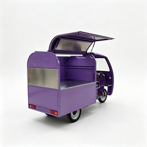 Tricycle mobile alimentaire personnalisé à 3 roues en acier inoxydable, remorque de restauration rapide, barbecue, machine à café pour la vente en extérieur - Product Image 5