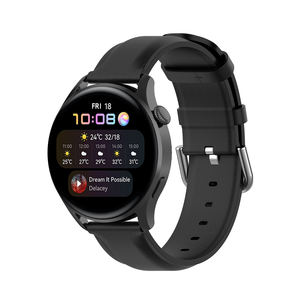 Correa de cuero genuino para <span class=keywords><strong>Huawei</strong></span> GT2/2e <span class=keywords><strong>GT3</strong></span> 42mm/46mm, 20mm, 22mm - Product Image 2