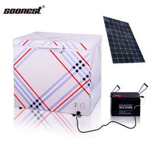 Solar Power 24V <b>12V</b> Portable Solar Fridge Outdoor 80Lsingle Zone Car Fridge Solar Fridge Power Refrigerator Battery Solar Fri - Product Image 5