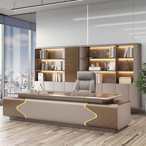 Ensemble de chaises de bureau de direction, mobilier de bureau commercial moderne haut de gamme élégant pour président, directeur général - Product Image 4