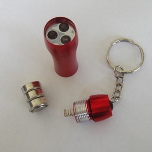 Keychain Flashlight Aluminum Alloy Button Cell <b>Led</b> <b>Light</b> For Hiking Camping Daily Use - Product Image 3