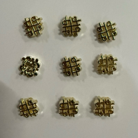 Boutons à tige creux double bonheur plaqués or écologiques personnalisés pour vêtements de mariage, cheongsam, manteaux et embellissement de sacs à main