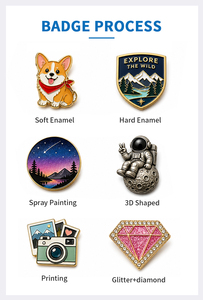 Broches amusantes et tendance, série animaux marins mignons, badges en métal émaillé souple, broches de dessin animé pieuvre et étoile de mer imprimées en sérigraphie - Product Image 5
