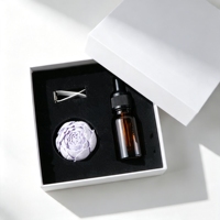 Diffuseur d'arômes en céramique violette pour grille d'aération de voiture, pierre parfumée, huile essentielle, désodorisant, décoration d'intérieur