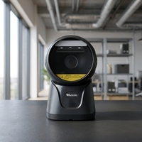 Lecteur de codes QR omnidirectionnel 2D de bureau à détection automatique USB haute vitesse, compatible OEM, en stock