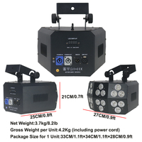 Igracelite 150W Double Decker Dj Wash FX Hex Par Can 18PCS * 12W RGBWAUv LED Par Light
