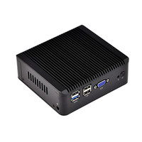 Qotom 4 Lan Dual Display j1900 Linux Último Micro PC Servidor barato Bajo costo Firewall Mini computadora