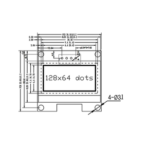 Module d'affichage <span class=keywords><strong>OLED</strong></span> 1,3 pouces 128x64 I2C IIC 4 broches avec pilote SH1106, écran couleur bleu-blanc pour projets embarqués Arduino M112 - Product Image 4