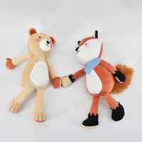 Fournisseur d'usine en Chine, peluche en forme de renard orange, jouet en peluche doux pour enfants