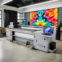 Impresora UV híbrida 1800mm Tamaño grande 2440DPI Impresión de alta resolución Plotter de impresión de material de rollo y hoja