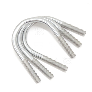 Boulons en U en acier inoxydable de marque WISINE, norme DIN, avec rondelles et écrous, finition brute, tailles M3-M530, grade 4.8-12.9, longueur 12mm - Product Image 1