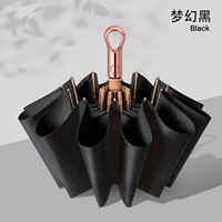 Parapluie pliant entièrement automatique nano superhydrophobe, robuste, épaissi, UPF 50+, résistant au vent fort et aux fortes pluies, unisexe, double usage