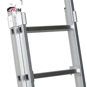 DX-4240, 4M Safety Portable Twin-steps aluminum Folding Ladders Extension Step Combination H Leaning Ladders TUV certified