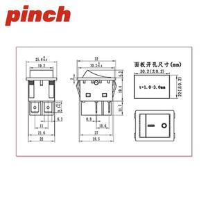 Interruptor basculante 30A 250VAC con luz SPST de 4 pines T85 para máquina de soldar - Product Image 3
