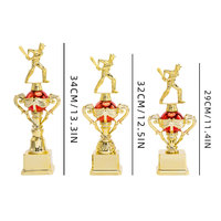Trofeos Deportivos Vefit Personalizados de Fábrica China, Chapados en Oro HD, Grabados en Metal con Forma de Corona, Impresión Duradera de Logotipos, Estilo Antiguo