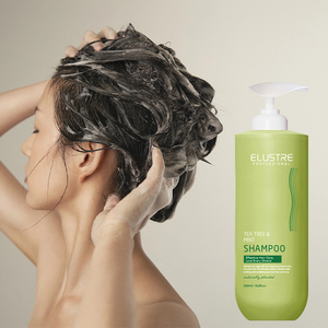 Champú de menta y árbol de té OEM con tratamiento anticaspa y cuero cabelludo para cabello graso - Product Image 3