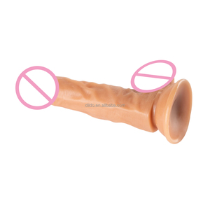 Лидер продаж, реалистичный Мужской пенис, 19,5 см, Прямая поставка с завода, дешевый фаллоимитатор для женщин, лидер продаж - Product Image 2