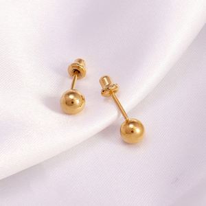 3mm 4mm 5mm 6mm Stainless Steel Ball <b>Post</b> <b>Earring</b> Gold Plated Jewelry 2026 - Product Image 5