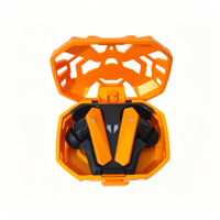 Nouveaux écouteurs TWS semi intra-auriculaires de gaming style Mecha évidé 2026 avec embouts en silicone sans fil