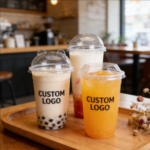 Vaso de Plástico Redondo de 90 mm y 32 oz para Té de Burbujas, Personalizado para Té con Leche y Boba - Product Image 2