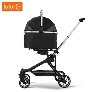 U802 özelleştirilmiş yüksek kalite evcil hayvan taşıyıcı seyahat arabası köpekler için yeni tasarım alüminyum alaşım çerçeve moda çanta - Product Image 4