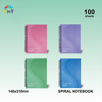 Cahier scolaire personnalisable à spirale avec motif et logo personnalisés