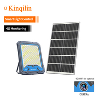 Projecteur solaire de sécurité extérieur M1-1000W avec caméra, application WiFi, pour jardin, cour et parking