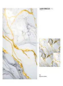 <span class=keywords><strong>Piastrelle</strong></span> in Porcellanato Dorato 60x120cm, Effetto Marmo Lucido, <span class=keywords><strong>Piastrelle</strong></span> da Parete a Basso Prezzo e Alta Qualità, Facili da Installare - Product Image 5